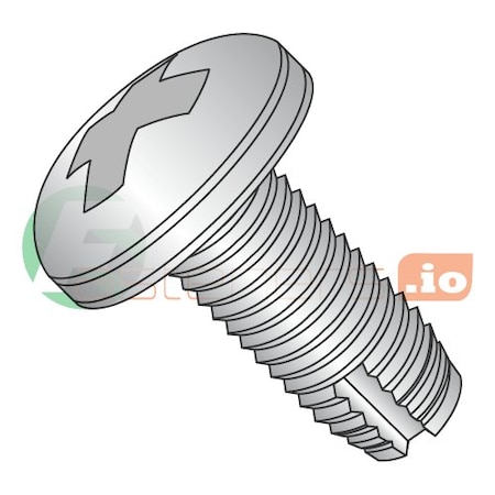 Newport Fasteners Thread Cutting Screw, #6-32 x 3/8 in, Stainless Steel Pan Head Phillips Drive, 5000 PK 758096